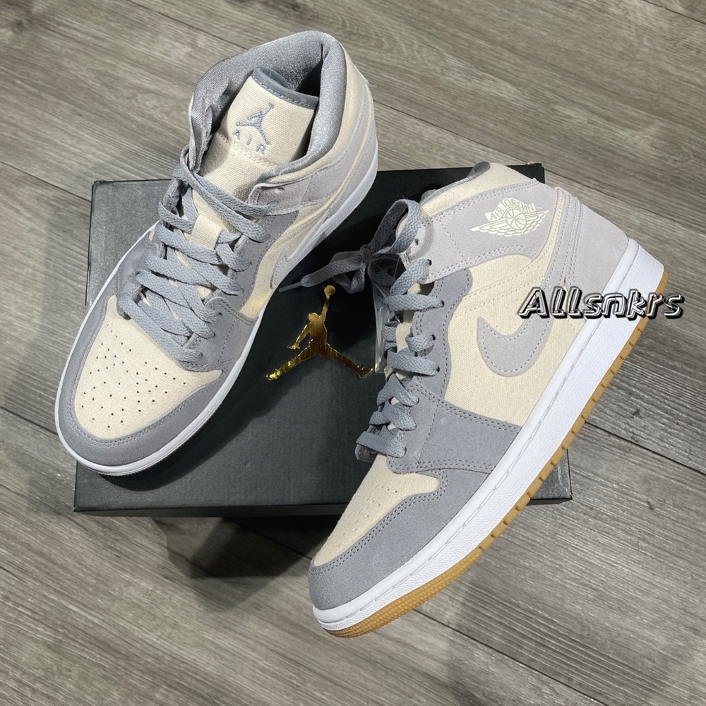 Air Jordan 1 Mid Coconut Milk Men’s - Picture 7 of 10